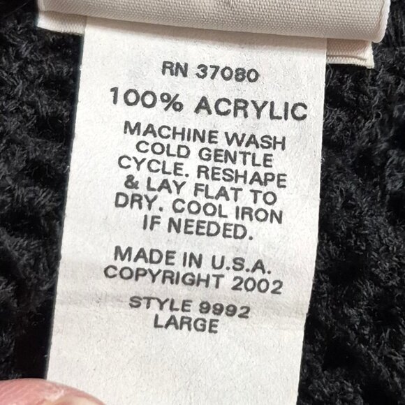 Loose knit wrap, open front, 3/4 sleeves. Large - Picture 3 of 4